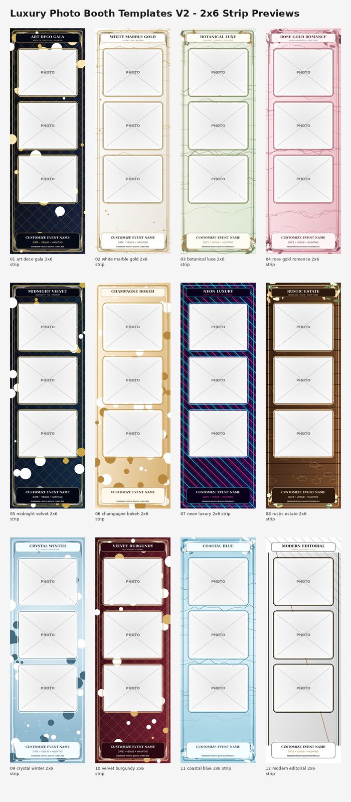 Luxury Photo Booth Templates V2 preview